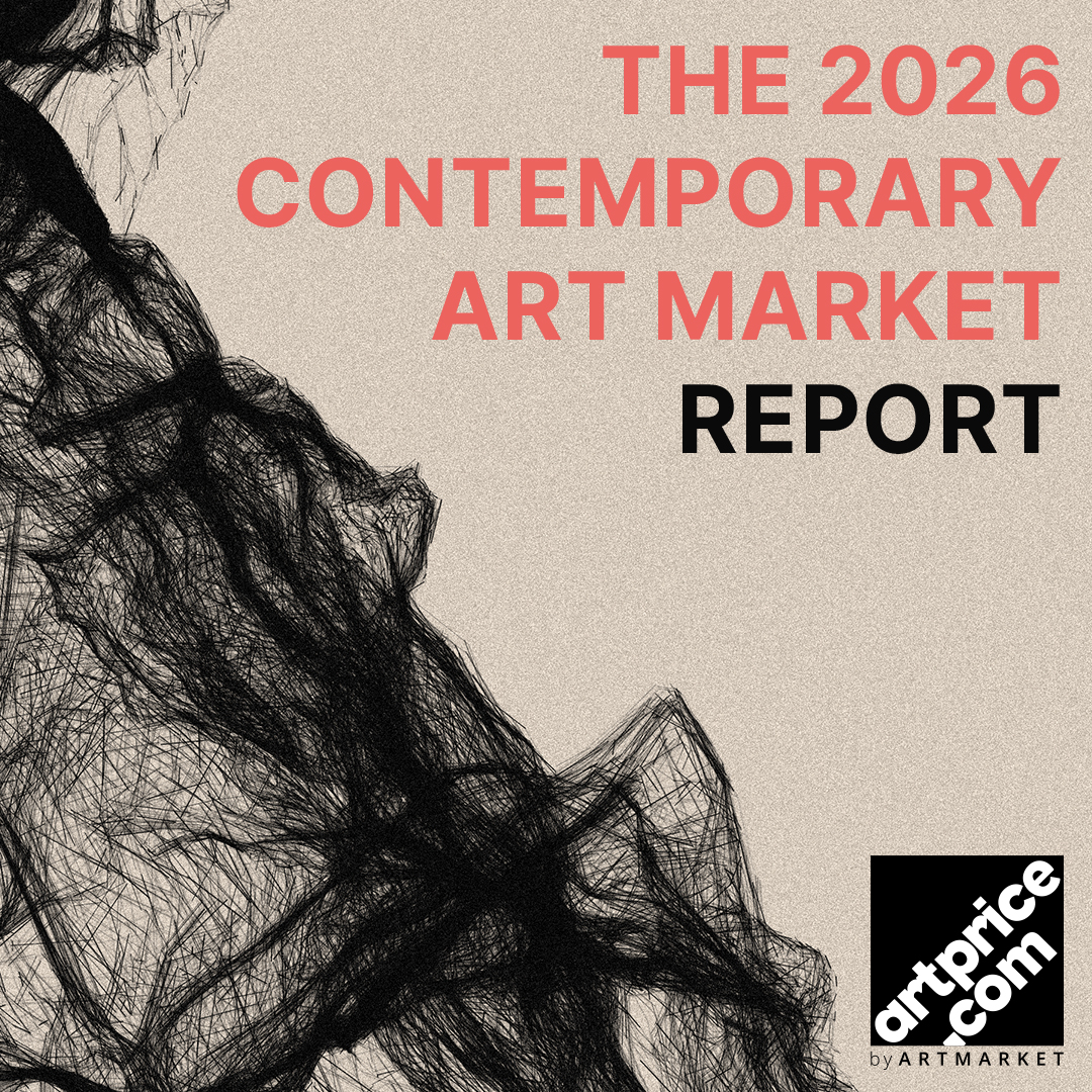 Couverture du rapport Artprice 2026 avec l’œuvre d’Iskra Velitchkova.