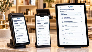 Terminaux de paiement et interface PayPOS.